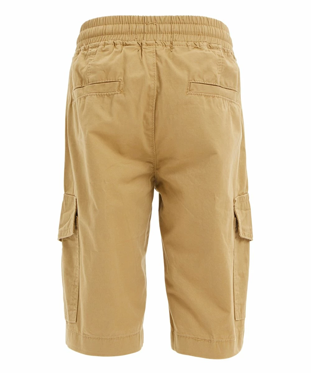 Best Pirce ๐ Daniel L Camel Tie-Waist Cargo Shorts - Boys For Kids โจ - Image 2