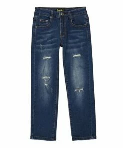 Flash Sale 😀 Daniel L Dark Blue Distressed Straight-Leg 👖 Jeans - Toddler For Kids 😍
