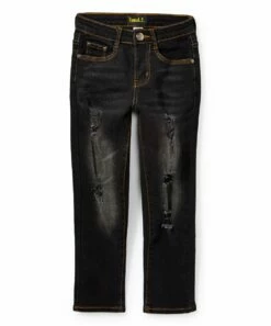 Coupon ๐ Daniel L Black Washed Distressed Straight-Leg ๐ Jeans - Boys For Kids ๐