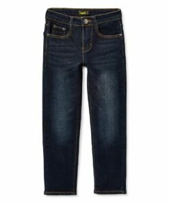 New 🛒 Daniel L Dark Blue Washed Straight-Leg 👖 Jeans - Boys For Kids 👍
