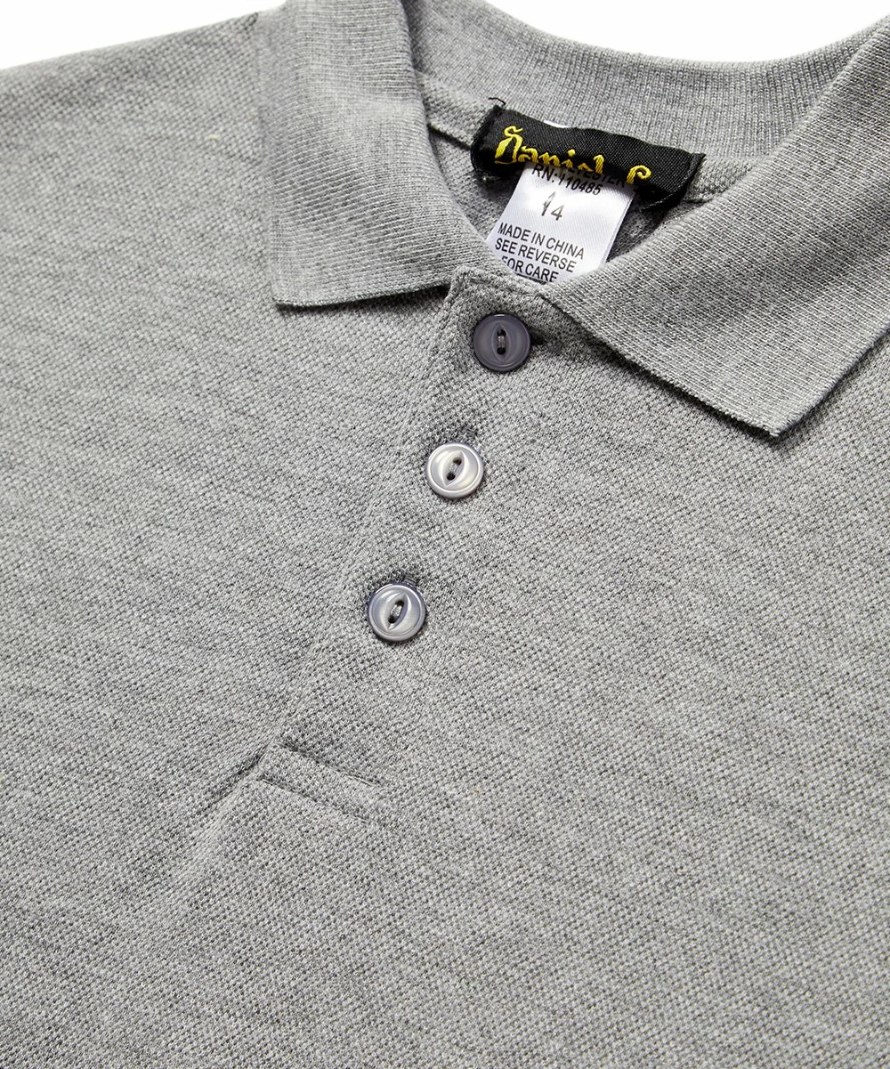 Flash Sale ⭐ Daniel L Gray Short-Sleeve Polo - Boys For Kids 🎉 - Image 2