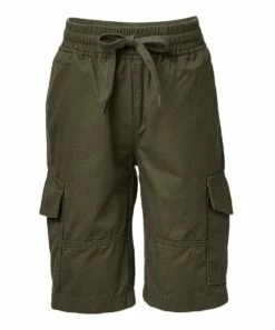 Coupon ๐ Daniel L Army Green Tie-Waist Cargo Shorts - Boys For Kids ๐งจ