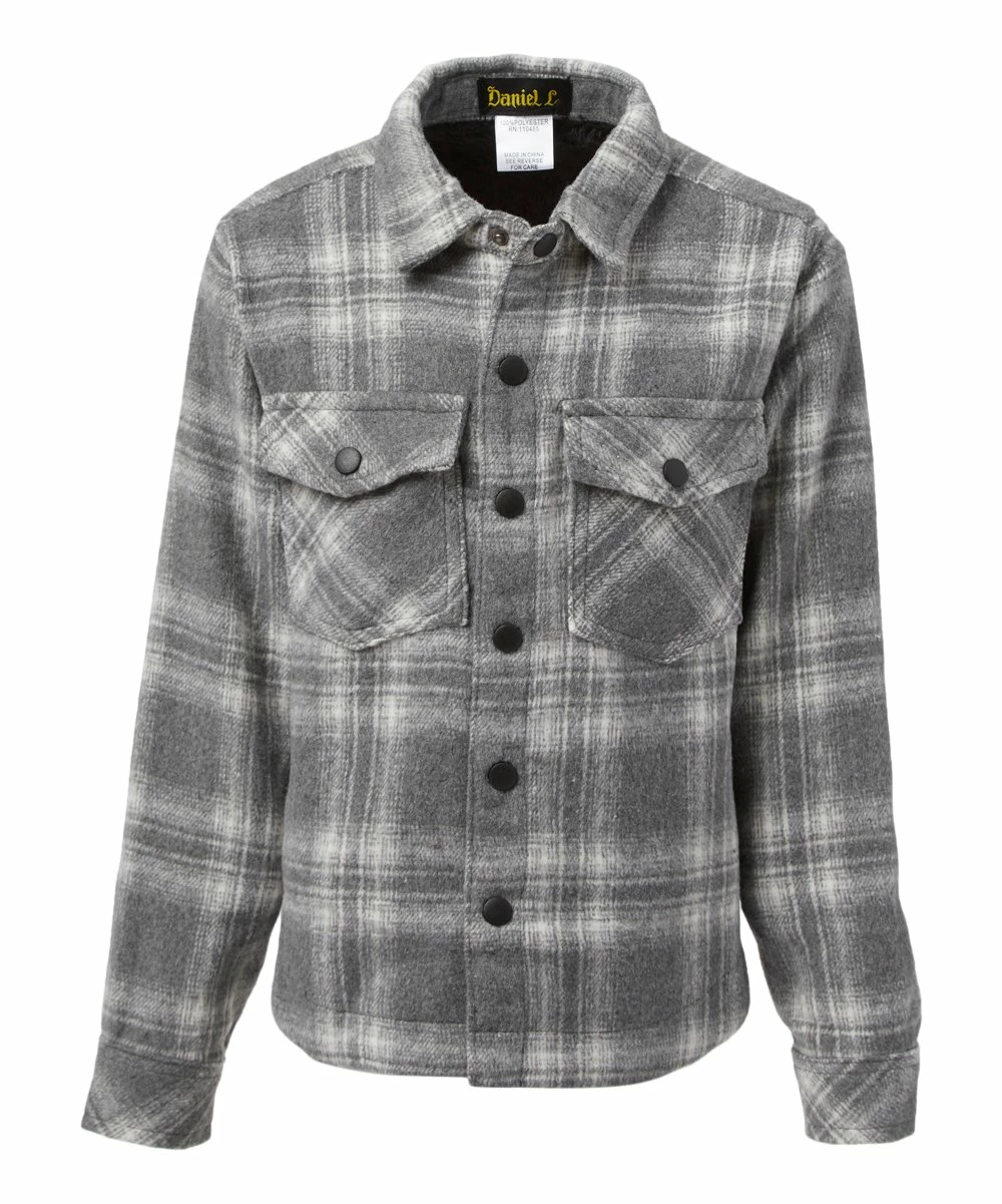 Best deal โ๏ธ Daniel L Gray Plaid Flannel Button-Up - Boys For Kids ๐