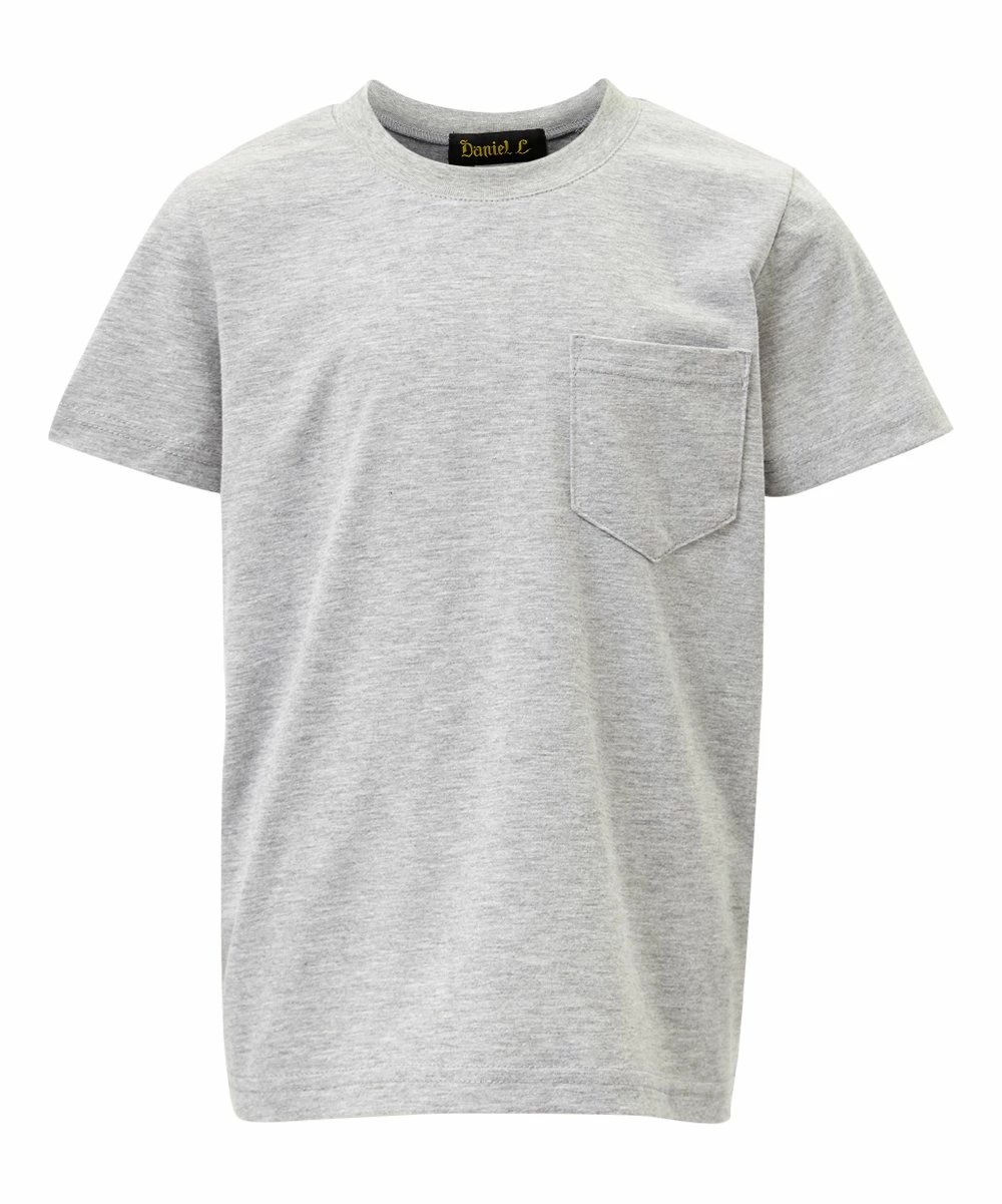 Budget ๐ Daniel L Light Gray Crewneck Tee - Boys For Kids โ๏ธ