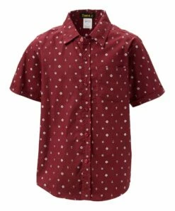 Wholesale 🧨 Daniel L Burgundy Anchor Short-Sleeve Button-Up - Boys For Kids 🎉