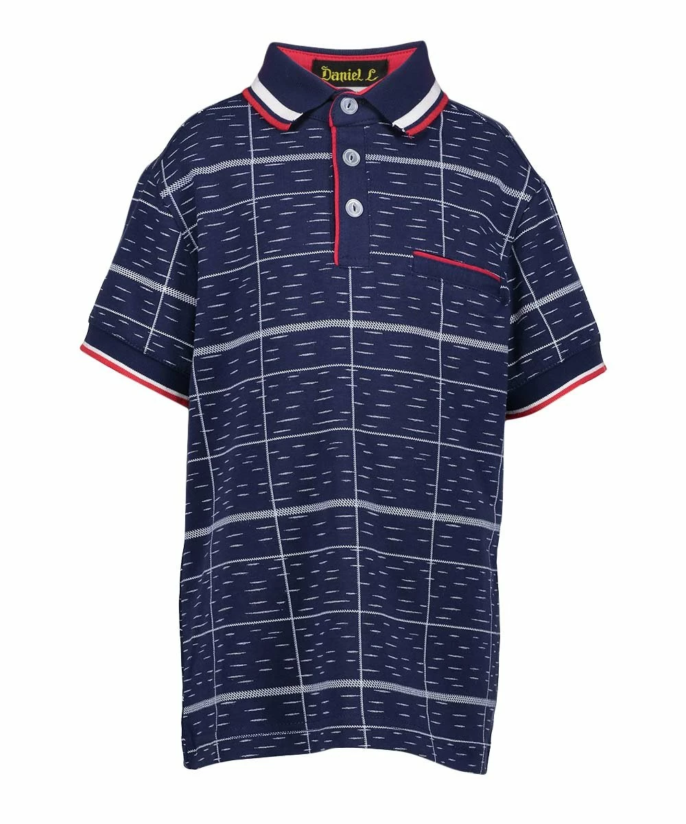 Best deal ๐ฏ Daniel L Blue & White Stripe Polo - Boys For Kids ๐