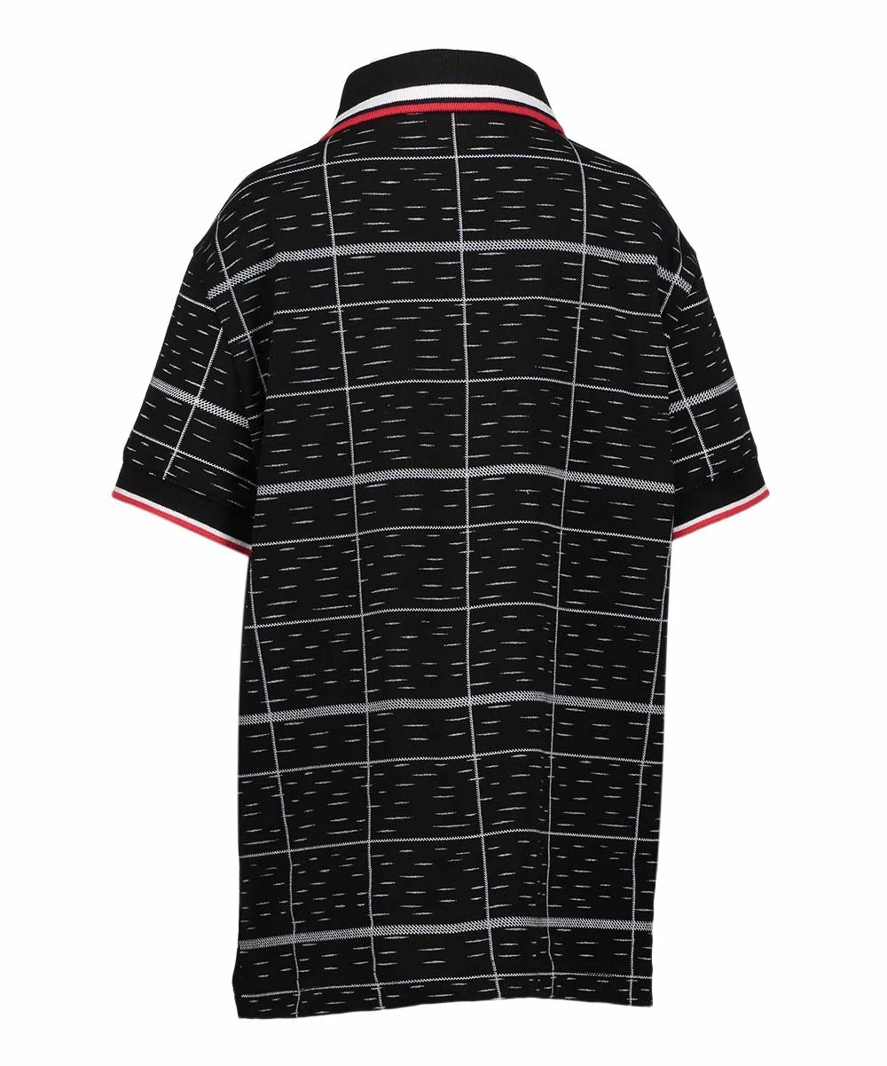 Buy ๐ Daniel L Dark Gray & White Stripe Polo - Boys For Kids ๐ - Image 2