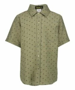 Cheap ๐ฏ Daniel L Olive Boat Short-Sleeve Button-Up - Boys For Kids ๐