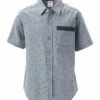 Outlet 🔥 Daniel L Livid Gray & White Shark Short-Sleeve Button-Up - Boys For Kids ❤️