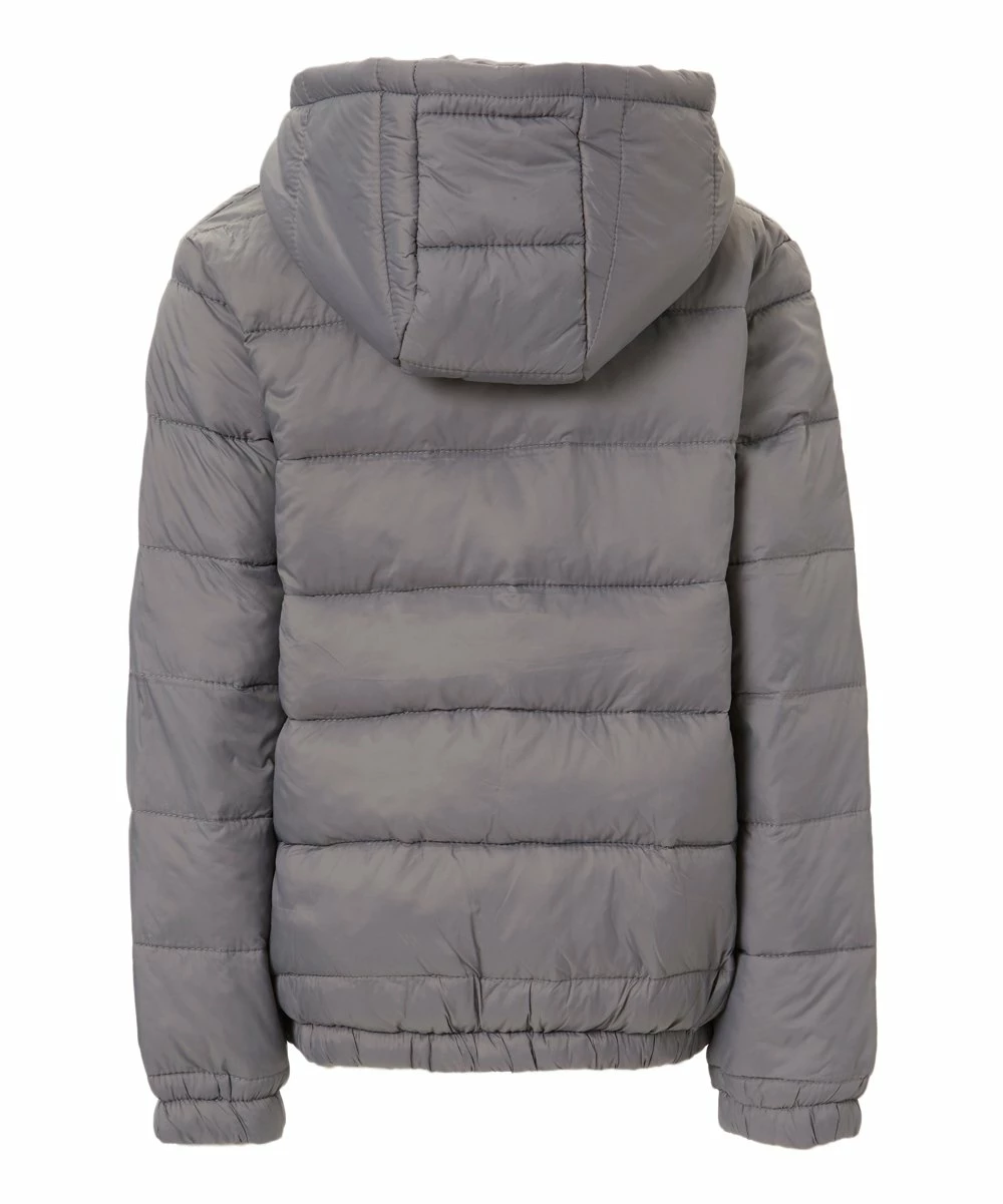 Best Sale โ Daniel L Dark Gray Hooded Zip-Up Puffer Jacket - Toddler & Boys For Kids โญ - Image 2