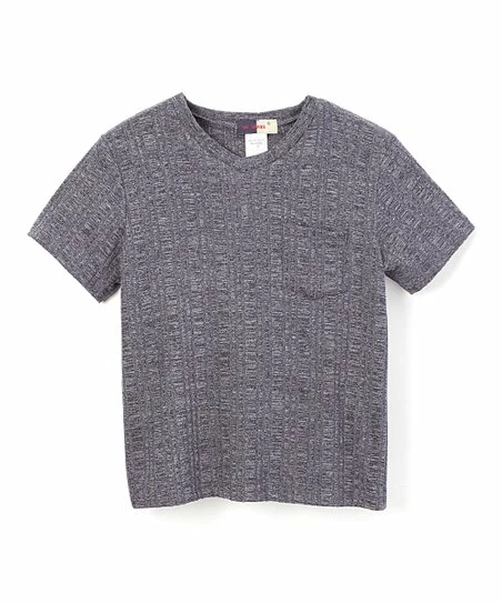 Promo ๐ฅ Daniel L Navy Pocket Ribbed V-Neck Tee - Boys For Kids ๐