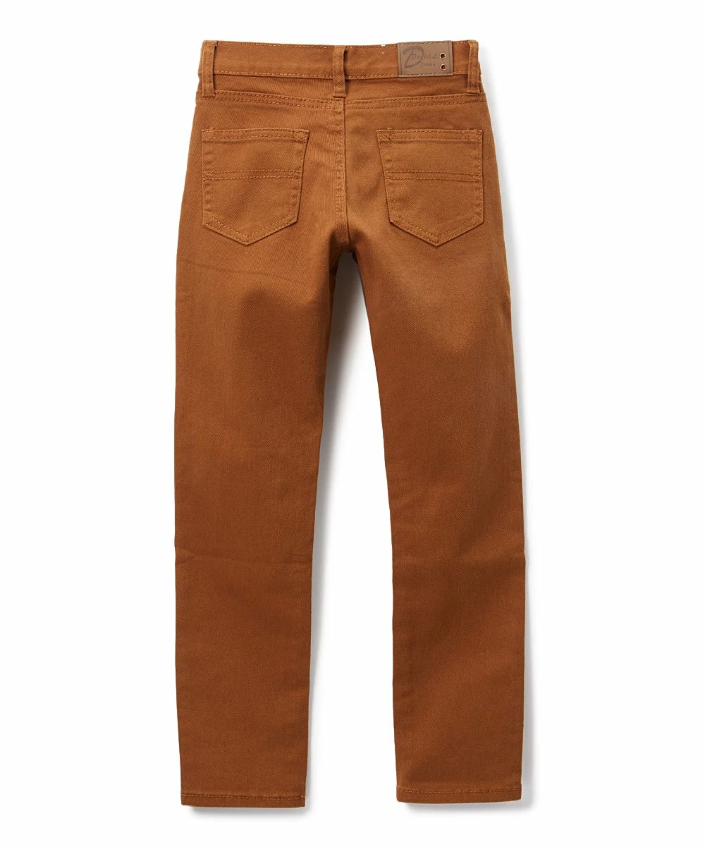 Deals 🔥 Daniel L Saddle Brown Skinny Pants - Boys For Kids 🛒 - Image 2