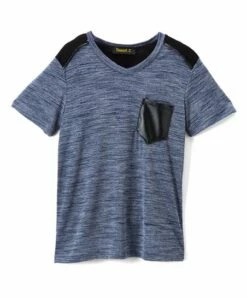 Brand new 🥰 Daniel L Navy Pocket-Accent V-Neck Tee - Boys For Kids 🤩