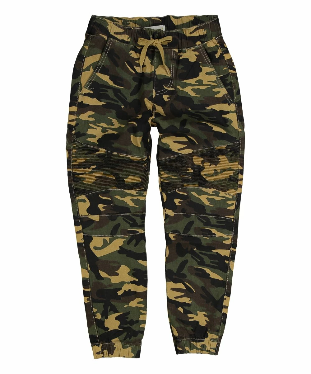 Best reviews of ๐ Daniel L Khaki Camo Moto Tie-Waist Joggers - Boys For Kids ๐คฉ