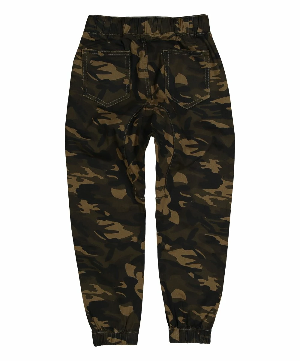 Hot Sale ๐ฅฐ Daniel L Dark Khaki Camo Tie-Waist Joggers - Boys For Kids โ๏ธ - Image 2
