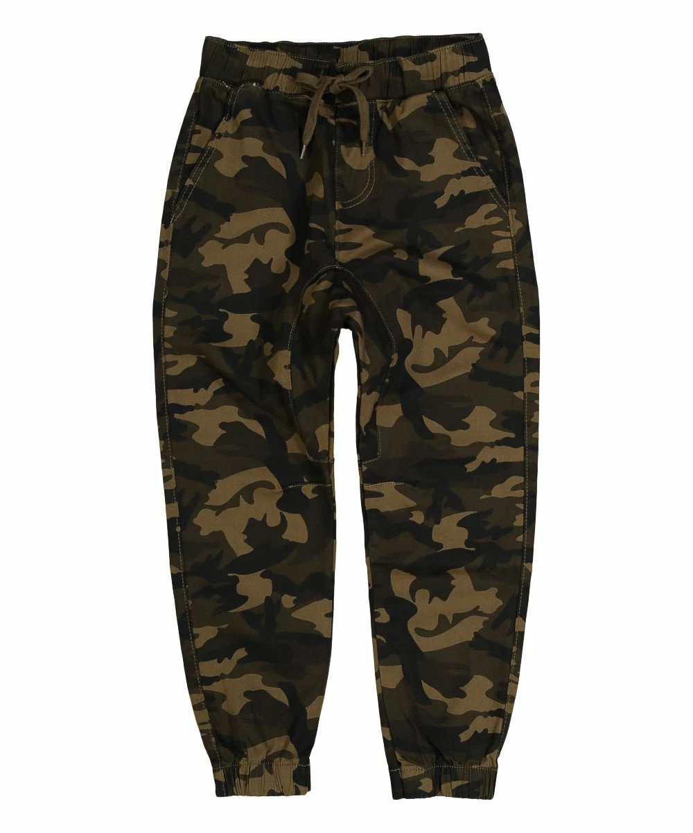 Hot Sale ๐ฅฐ Daniel L Dark Khaki Camo Tie-Waist Joggers - Boys For Kids โ๏ธ