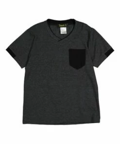 Discount 🧨 Daniel L Dark Gray Pocket V-Neck Top - Boys For Kids 😀