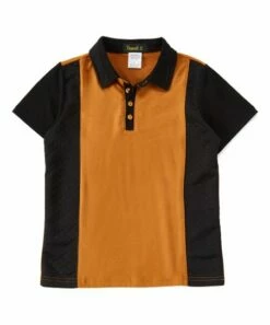 Coupon 🧨 Daniel L Copper Brown & Black Color Block Polo - Boys For Kids 🥰