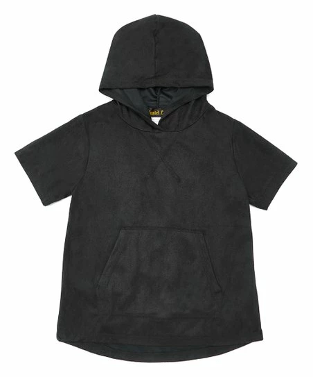Brand new โ๏ธ Daniel L Black Microsuede Hooded Tee - Boys For Kids โค๏ธ