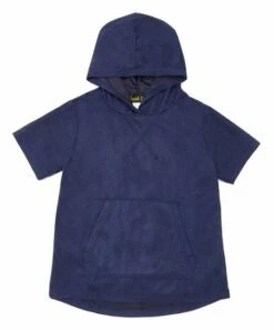 Cheap 🎁 Daniel L Navy Microsuede Hooded Tee - Boys For Kids 🧨