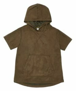 Budget 🌟 Daniel L Army Green Microsuede Hooded Tee - Boys For Kids 🔥