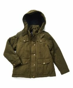 Cheapest ๐ Daniel L Army Green Button-Up Jacket - Boys For Kids โจ