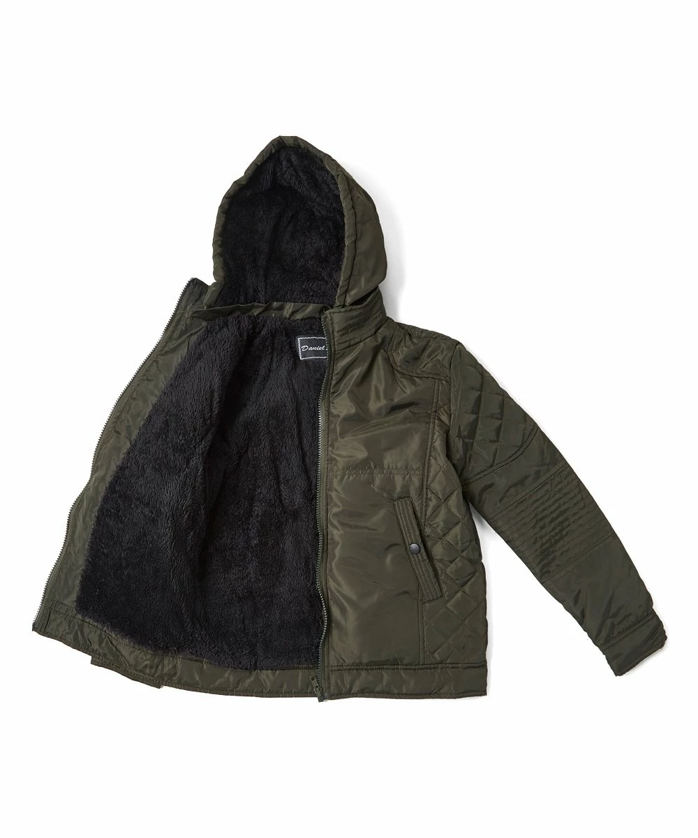 Top 10 โ๏ธ Daniel L Army Green Moto Jacket - Boys For Kids โญ - Image 3