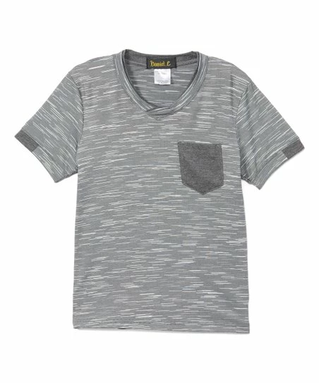 Outlet ๐ Daniel L Gray Space-Dye Pocket V-Neck Tee - Boys For Kids ๐
