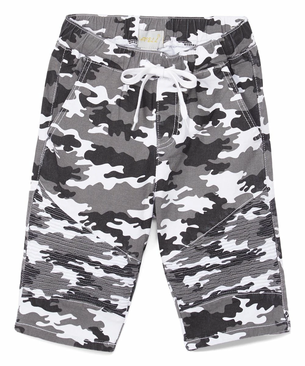 Discount 🎉 Daniel L White & Gray Camo Shorts - Boys For Kids ✔️