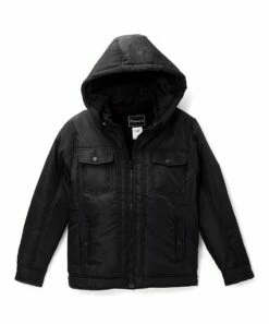 Cheapest 💯 Daniel L Black Detachable-Hood Jacket - Boys For Kids 🥰