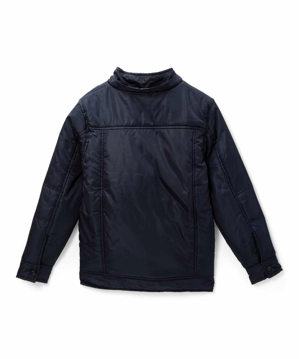 Best Pirce โค๏ธ Daniel L Navy Detachable-Hood Jacket - Boys For Kids โญ - Image 2