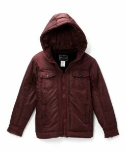 Best reviews of ๐ Daniel L Burgundy Detachable-Hood Jacket - Boys For Kids ๐
