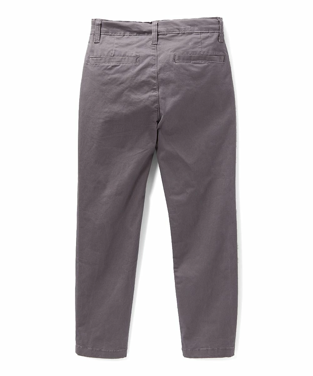 Best deal ๐ Daniel L Dark Gray Straight-Leg Chino Pants - Boys For Kids ๐ - Image 2