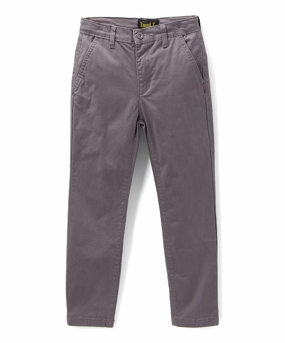 Best deal ๐ Daniel L Dark Gray Straight-Leg Chino Pants - Boys For Kids ๐