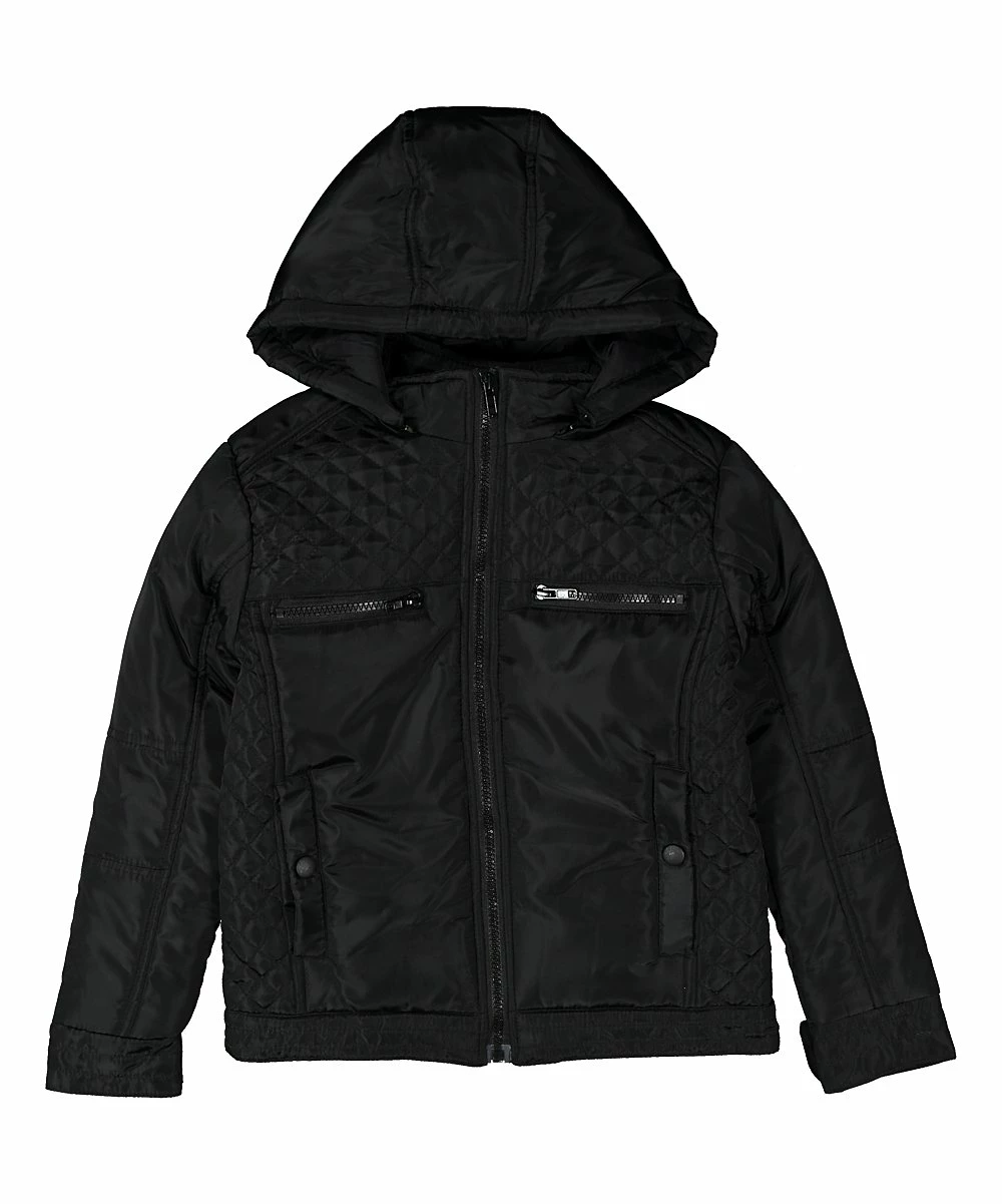 Discount ✔️ Daniel L Black Hooded Jacket - Boys For Kids 😍