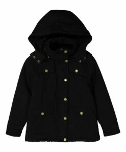 Discount โจ Daniel L Black Funnel-Neck Parka - Boys For Kids โญ