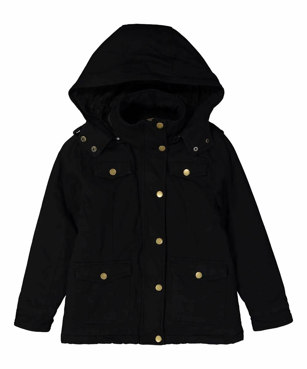 Discount ✨ Daniel L Black Funnel-Neck Parka - Boys For Kids ⭐