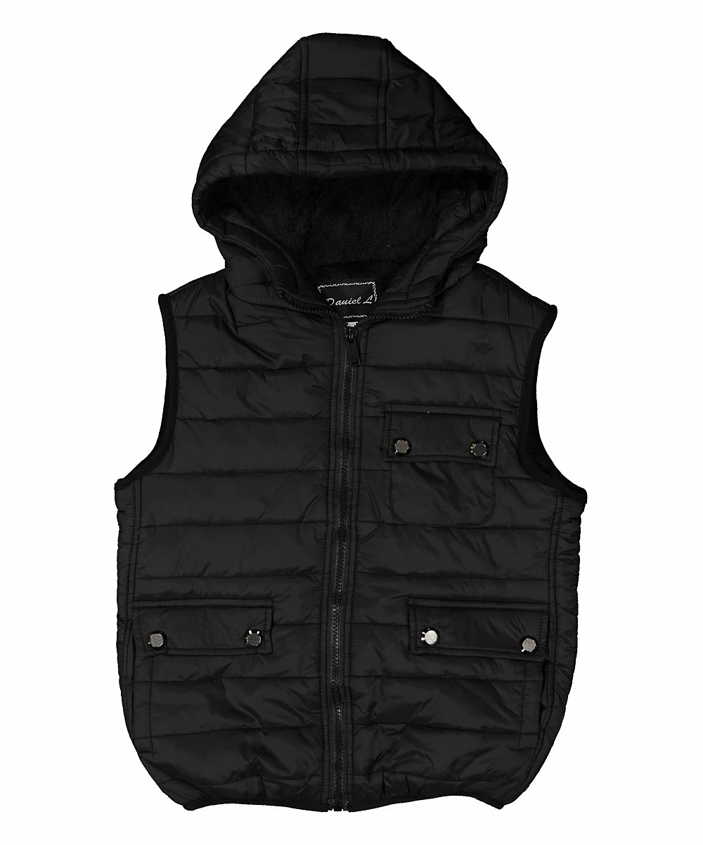 Flash Sale ๐งจ Daniel L Black Hooded Pocket Vest - Boys For Kids ๐