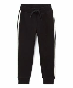 Coupon ✔️ Daniel L Black & White Stripe Joggers - Boys For Kids 👍