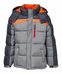 Best reviews of 🤩 Vertical 9 Charcoal & Gray Daniel Hooded Puffer 🧥 Coat - Toddler & Boys For Kids 👍