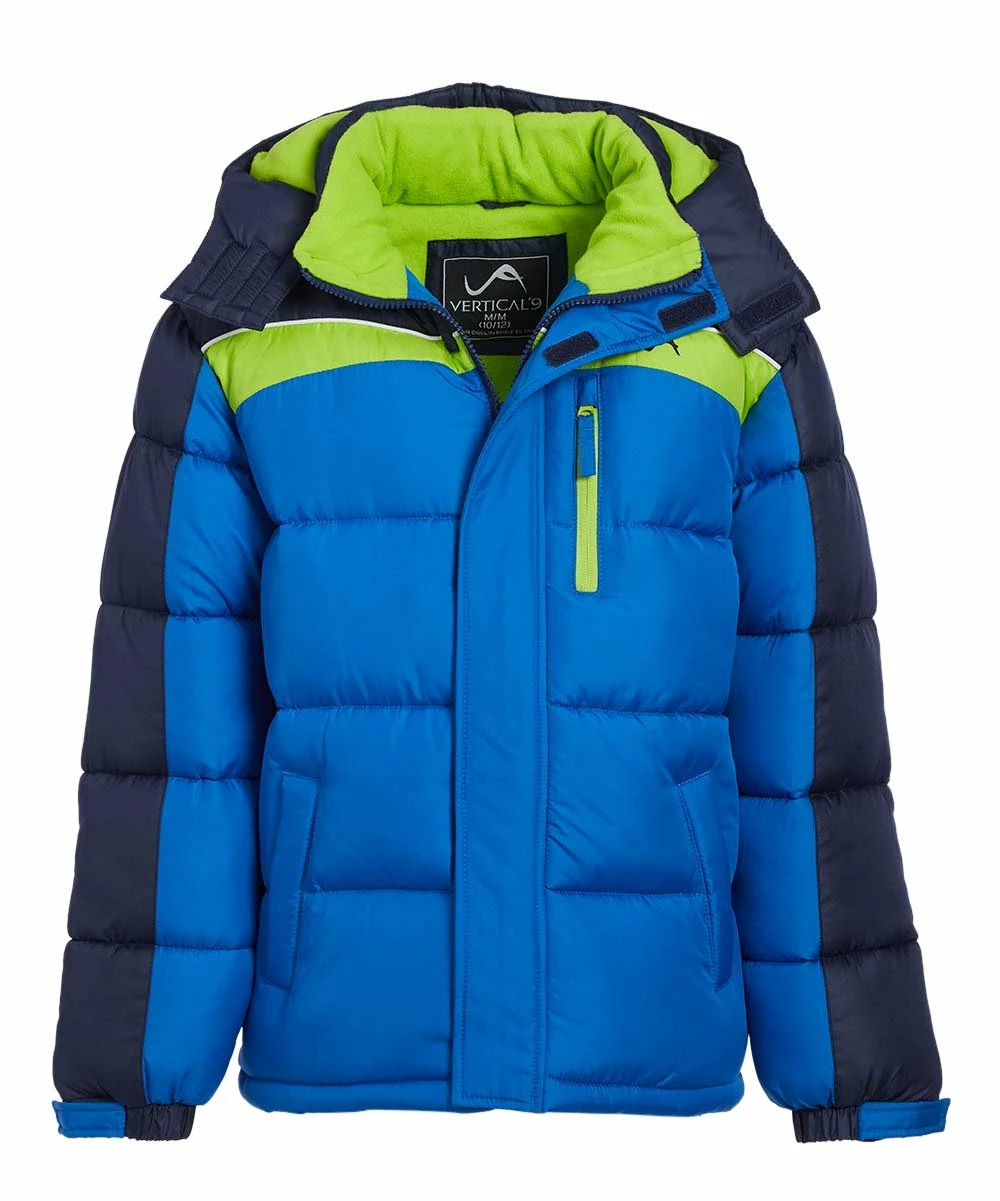 Best deal ⭐ Vertical 9 Navy & Blue Daniel Puffer 🧥 Coat - Boys For Kids ✨ - Image 2