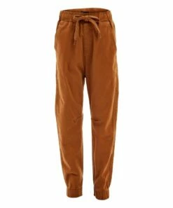New ๐ Daniel L Saddle Brown Drawstring Pocket Joggers - Boys For Kids ๐